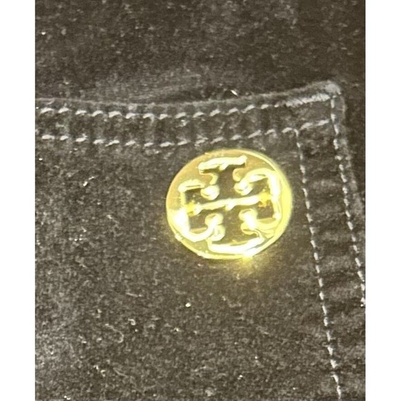 Tory‎ Burch Pants Velvet Black Size 24 High Waisted Flare - Picture 6 of 9